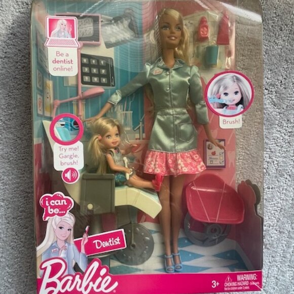 Set of 4 Dentist Barbies and 1 Tooth Fairy Barbie - Picture 2 of 10